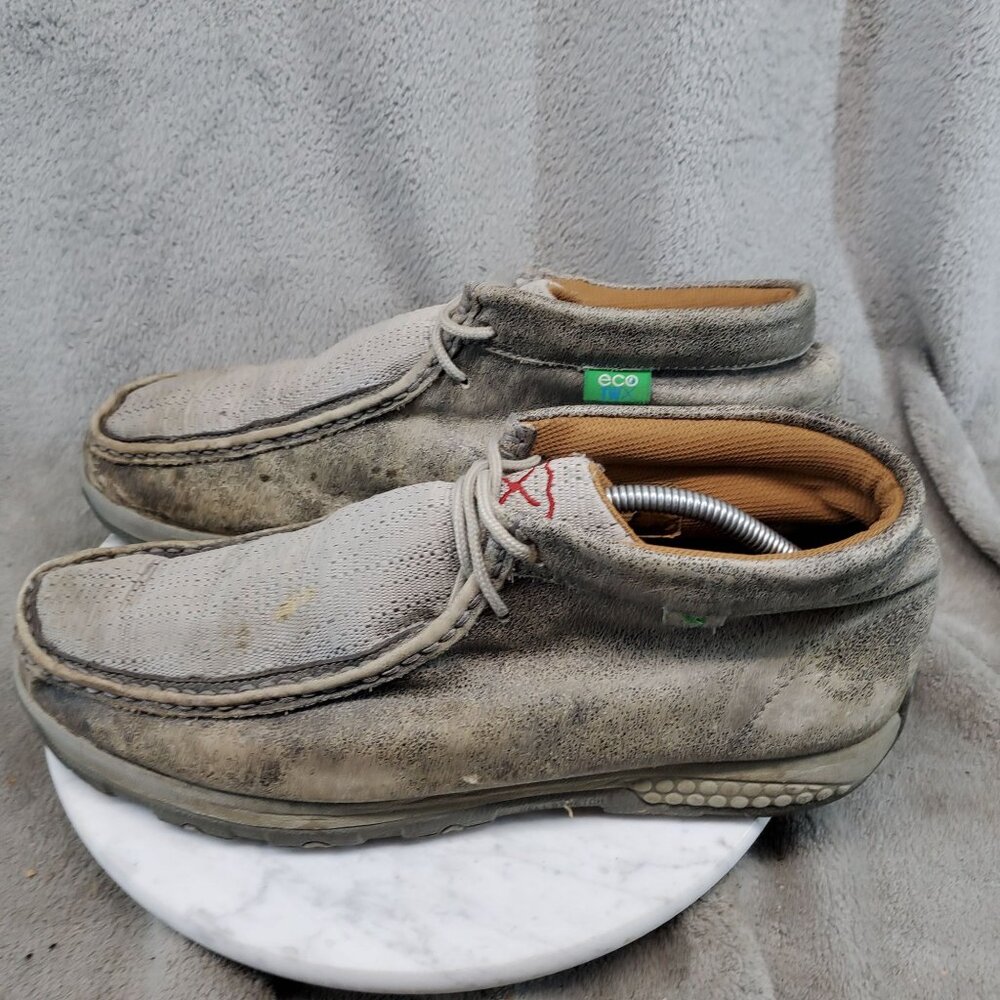 Twisted X Shoes Mens Size 11 Tan Leather Cellstretch Chukka Driving Boots *Read*